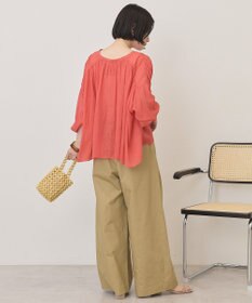 AMERICAN HOLIC スキッパーギャザーブラウス