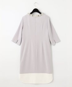 GRACE CONTINENTAL バイカラービジューワンピース