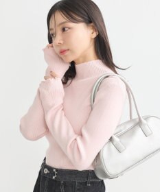 earth music&ecology 袖口刺繍リブニットプルオーバー