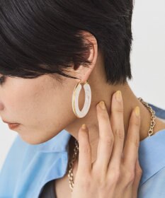 AMERICAN HOLIC 【ステンレス】トートイズライクフープピアス