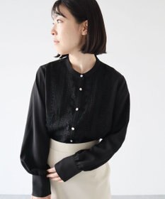 Green Parks ・ＥＬＥＮＣＡＲＥ　ＤＵＥ　フロントレースブラウス