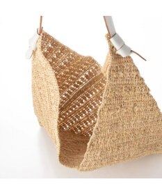 UNBILLION perche マダガスカルラフィア×姫路レザーホーボーバッグ