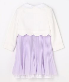 ANY KIDS 【2点セット】リボンボレロジャケット+シフォンプリーツ ワンピース