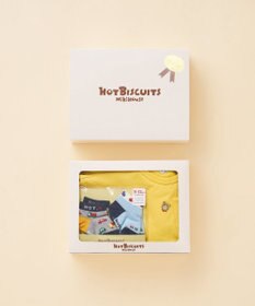 MIKI HOUSE HOT BISCUITS ワンポイント半袖Tシャツ＆ローカットソックスギフトセット【BOX付き】