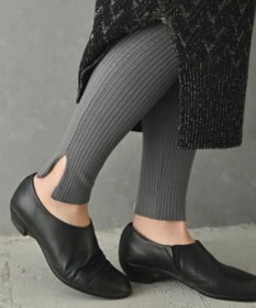 AND WOOL 〈高品質ウール〉〈洗えるニット〉〈暖かい着心地〉ウールレギンス