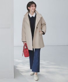 ANY SIS S ウールライクスタンドカラー ミドルコート