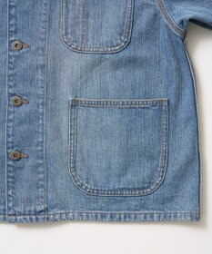 AMERICAN HOLIC ノーカラーデニムカバーオール