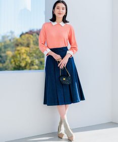 組曲 Elena襟付きニットプルオーバー