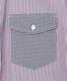 J.PRESS MEN 【クールマックス】クレイジーパターン サッカーシャツ/B.D.