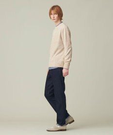 J.PRESS MEN 【Cash Lamb's Wool】ケーブルクルーネック ニット