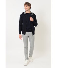 DAKS フード付きメリノウールカーディガン