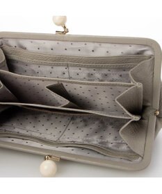 UNBILLION perche アクリル玉がま口長財布