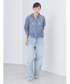 earth music&ecology レースショートシャツ