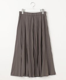 J.PRESS LADIES 【洗える】パウダリージャージー ランダムプリーツ スカート