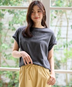 ANY 【手洗い可】ヨーロピアンリネンツイストスリーブブラウス