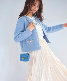 Feroux 【洗える】ブークレー ニットジャケット