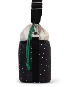 LeSportsac SM DRAWSTRING BUCKET/ブリスドットアイボリー/グリーンコード
