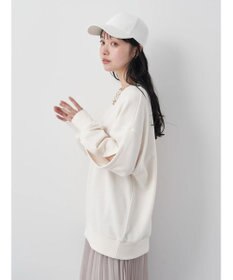 earth music&ecology 袖スリットスウェット