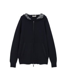 DAKS フード付きメリノウールカーディガン