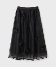 GRACE CONTINENTAL メッシュフラワースカート