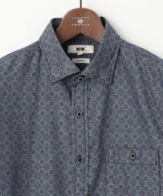 JOSEPH ABBOUD 【オーガニックコットン】ダンガリープリント シャツ