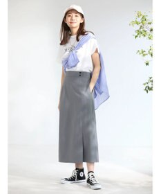 Green Parks フレンチスリーブ筆記体刺繍ロゴプルオーバー