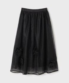 GRACE CONTINENTAL メッシュフラワースカート
