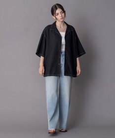 WEGO 【ユニセックス着用ITEM/SMLサイズ展開】 TRオープンカラーシャツ（SS）