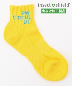 PW CIRCULUS 【虫よけ加工】【MEN】ブランドロゴ ショートソックス  ゴルフ