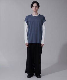 WEGO フェイクレイヤードベストT（LS）