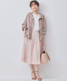 組曲 【洗える・シワになりにくい】カラーボイル シアーフレアスカート