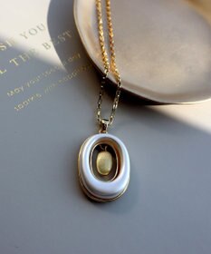 Tiaclasse 【安田美沙子さん着用・2way】オーバルパールロングネックレス