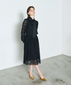 GRACE CONTINENTAL レースボウタイワンピース