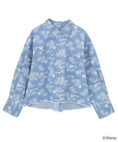 Green Parks ミッキー＆フレンズ／花柄デニムシャツ