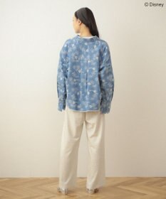 Green Parks ミッキー＆フレンズ／花柄デニムシャツ