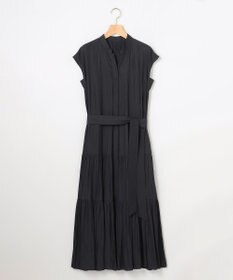 組曲 S 【WEB限定】ギャザーライトデシン ティアードワンピース