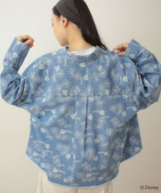 Green Parks ミッキー＆フレンズ／花柄デニムシャツ