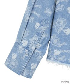 Green Parks ミッキー＆フレンズ／花柄デニムシャツ