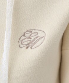 earth music&ecology レースコードダブルジップニットパーカー