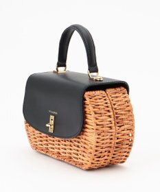 23区 【STORY7月号掲載】VIOLAdORO MIROスプリットラタン ショルダーバッグ