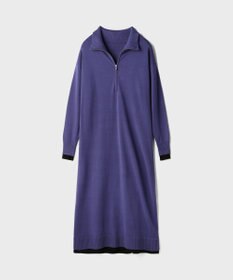 GRACE CONTINENTAL バイカラーストレートニットワンピース