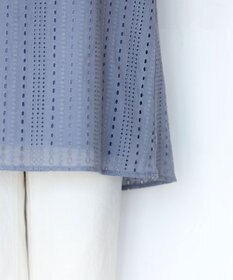 Tiaclasse L 【洗える】カットレースチュニックブラウス