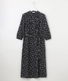 J.PRESS LADIES L 【WEB限定カラーあり・洗える】ラインフラワープリント ワンピース