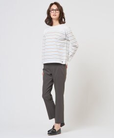 J.PRESS LADIES 【WEB限定カラーあり】セルロースリネンストレッチ テーパード パンツ