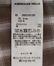 AMERICAN HOLIC シアーチェックシャツ