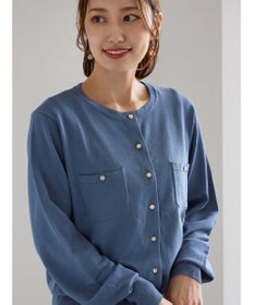 Te chichi ポケットデザインクルーネックカーディガン