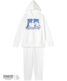 une nana cool MADE WITH PEANUTS 【綿100％】裏毛フーディーパジャマ