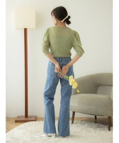 earth music&ecology シアーパワショルニットプルオーバー