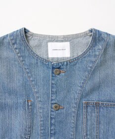 AMERICAN HOLIC ノーカラーデニムカバーオール