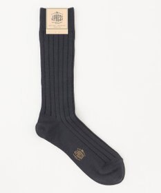 J.PRESS MEN 【定番】ハイゲージリブワイドストライプソックス